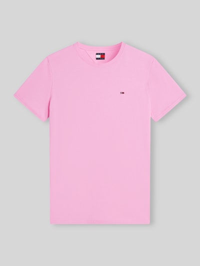 Tommy Jeans Regular Fit T-Shirt aus reiner Baumwolle Pink 2