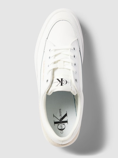 Calvin Klein Jeans Plateau-Sneaker mit Label-Details Weiß 5