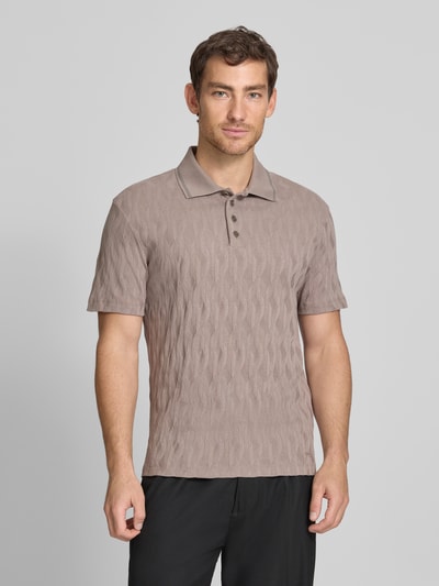 HUGO Regular Fit Poloshirt aus reiner Baumwolle Modell 'DUNIK' Hellbraun 4