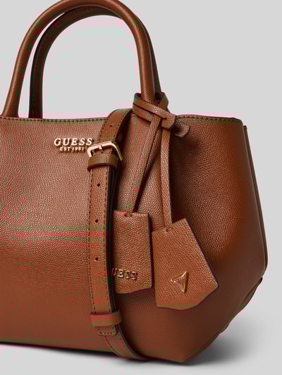 Guess Handtasche mit Logo-Applikation Modell 'Amorette' Cognac 3