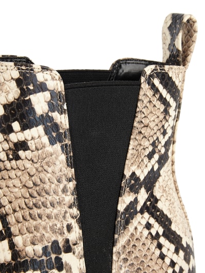 Buffalo Chelsea Boots in Snake-Optik Beige 2