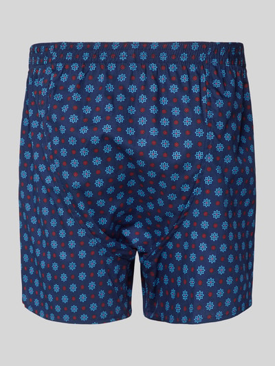 Deal Boxershort met labeldetail, model 'Stropdas' Blauw - 3