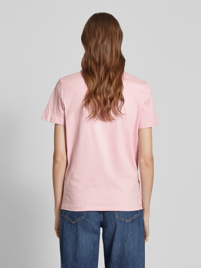 Selected Femme T-Shirt mit geripptem Rundhalsausschnitt Rose 5