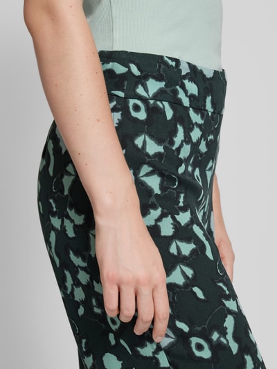 OPUS Spodnie z wiskozy o skróconym kroju model ‘MISHA’ Ciemnozielony 3