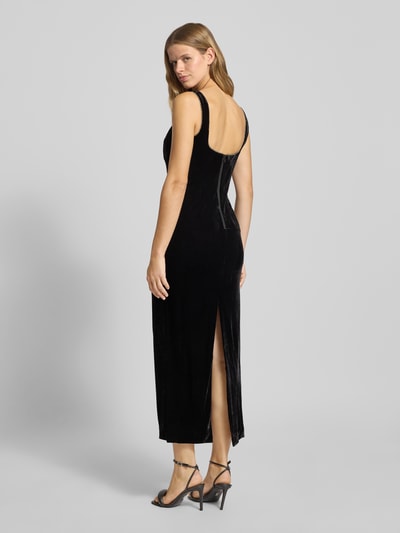 Bardot Cocktailjurk van fluweel met siersteentjes, model 'BROOKLYN' Zwart - 5