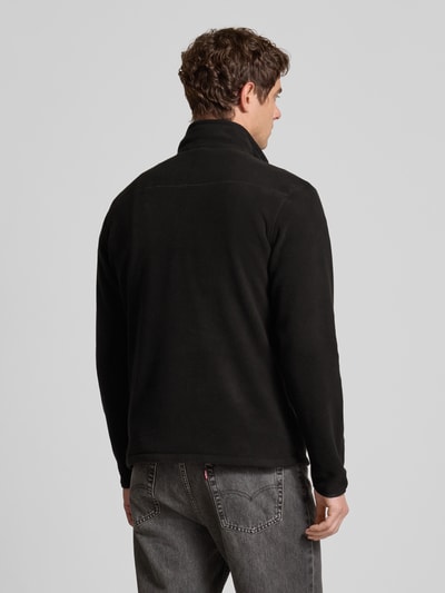 Superdry Fleecepullover mit Label-Stitching und Stehkragen Black 5