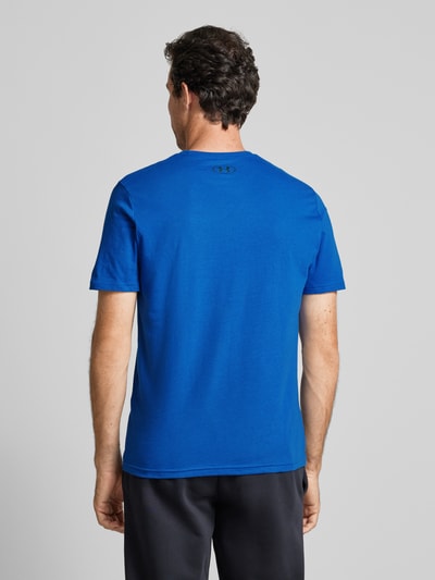 Under Armour T-shirt met labelprint, model 'SPORTSTYLE' Koningsblauw - 5