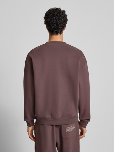 BLKVIS Regular Fit Sweatshirt mit Logo-Print Modell 'Source' Pflaume 5
