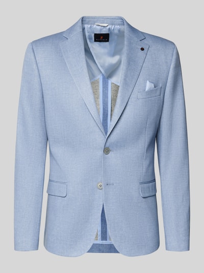 Zuitable slim fit 2-knoops colbert met klepzakken model 'Nick' Lichtblauw - 2