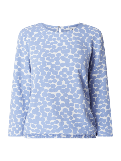 OPUS Blouseshirt met all-over motief, model 'Ferusa' Bleu - 2