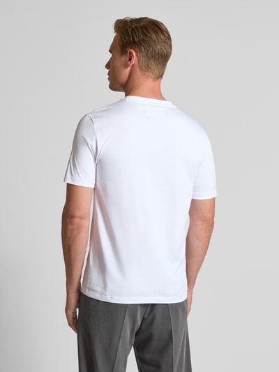 HUGO Regular Fit T-Shirt aus reiner Baumwolle Modell 'DIMERSTEE' Weiss 5