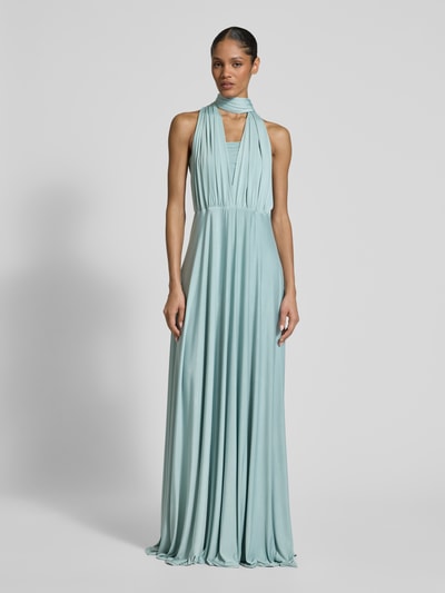 Rose Avenue Abendkleid mit V-Ausschnitt Ocean 1