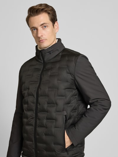 bugatti Gewatteerd jack met opstaande kraag Grafiet - 3