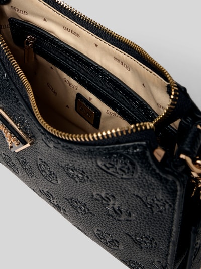 Produktfoto, Shoulder Bag in Leder-Optik Modell 'Cresidia' von Guess mit Strukturmuster, Reißverschlussfach, beigefarbenem Innenfutter