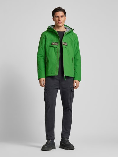 Napapijri Jack met labelpatch, model 'RAINFOREST' Groen - 1