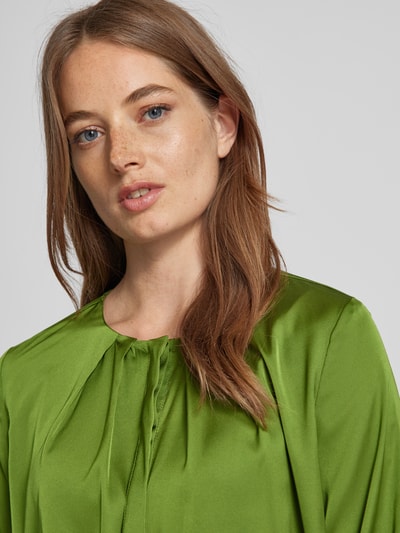 Christian Berg Woman Selection Regular fit blouse met blinde knoopsluiting Groen - 3