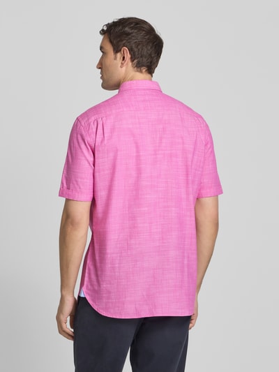 Christian Berg Men Regular fit vrijetijdsoverhemd met button-downkraag Felroze - 5