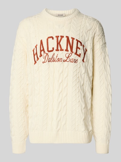 Only & Sons Sweter z dzianiny o kroju regular fit z mieszanki bawełny model ‘MACK’ Złamany biały 2