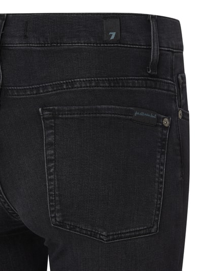 7 For All Mankind Slim Fit Ankle Cut Jeans mit Stretch-Anteil Modell 'Roxanne' Black 4