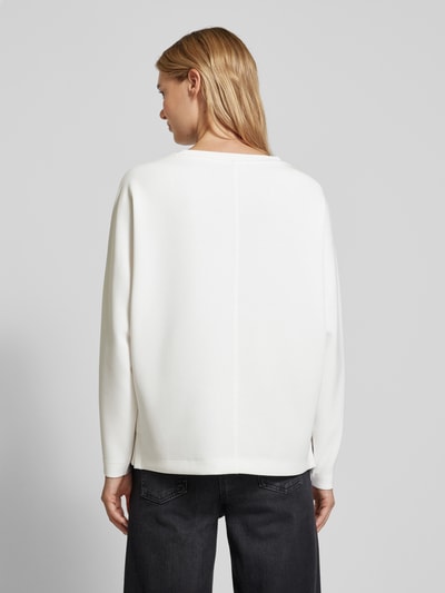 s.Oliver RED LABEL Sweatshirt met deelnaden Offwhite - 5