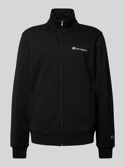 CHAMPION Sweatjacke mit Label-Stitching Black 1