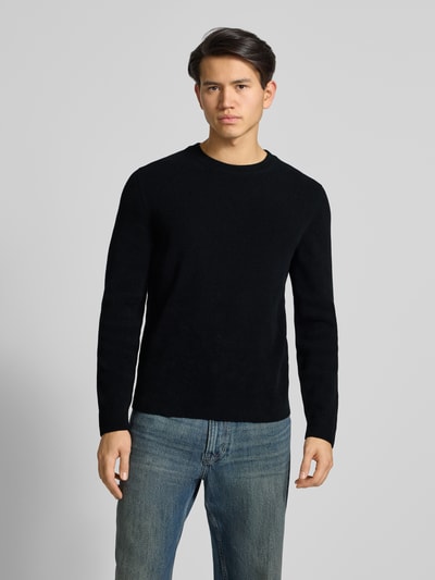 Marc O'Polo Denim Regular fit pullover met katoen Zwart - 4