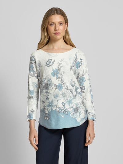 ZABAIONE Pullover aus Viskose-Mix Modell 'El44ena' Hellblau 4