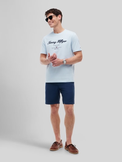 Tommy Hilfiger regular fit T-shirt van puur katoen Lichtblauw - 1