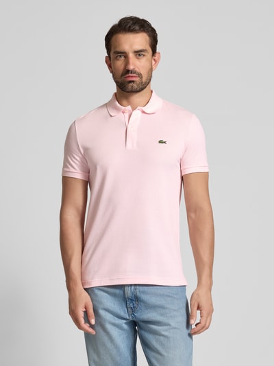 Lacoste Slim Fit Poloshirt aus reiner Baumwolle Hellrosa 4