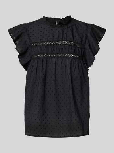 Vero Moda Regular Fit Blusentop aus reiner Baumwolle Modell 'TRINE' Black 2