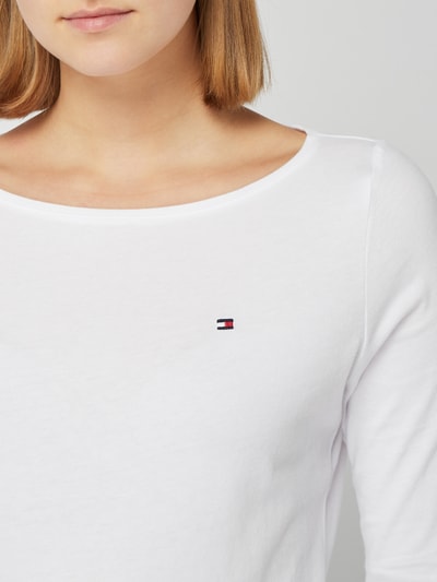 Tommy Hilfiger Shirt mit Logo-Stickerei Weiss 3