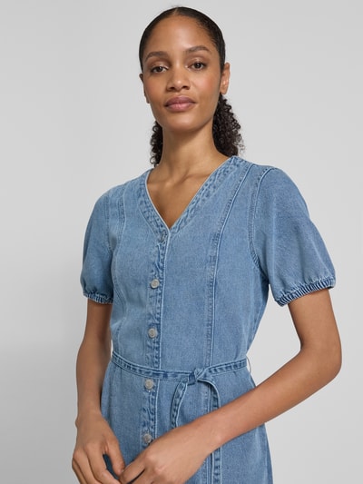 Vero Moda Regular fit jeansjurk van een mix van katoen en viscose, model 'JANET' Lichtblauw - 3