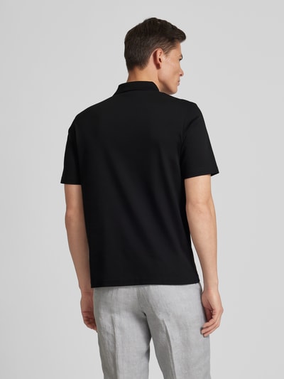 MAERZ Muenchen Regular fit poloshirt met borstzak Zwart - 5