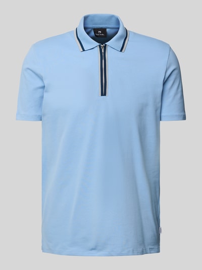 PAUL SMITH Regular Fit Poloshirt mit Label-Detail Hellblau 2