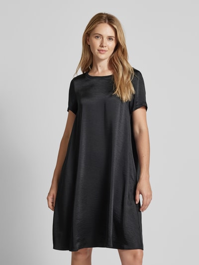 ROBE LÉGÈRE Knielanges Kleid mit Rundhalsausschnitt Black 4