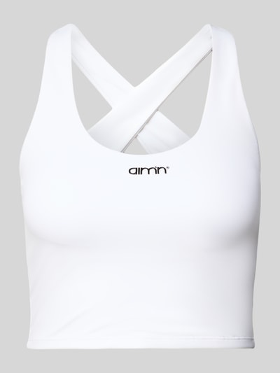AIMN Korte top met labeldetail Wit - 2