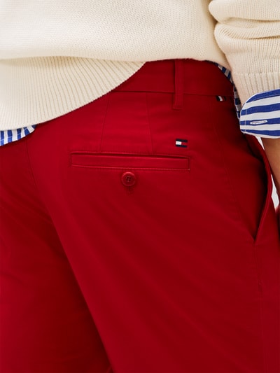 Tommy Hilfiger Regular Fit Bermudas aus Baumwoll-Mix Rot 3