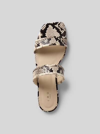 Iro Pantoletten aus echtem Leder Beige 4