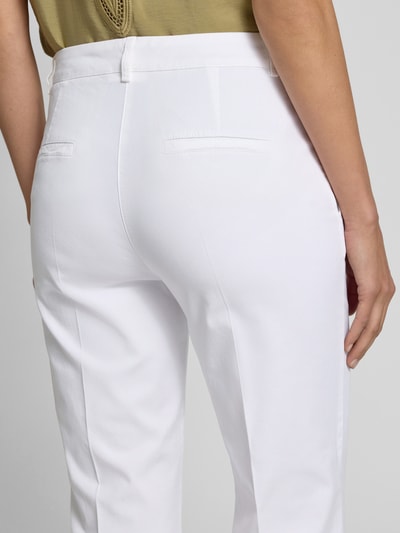 SEDUCTIVE Flared cut broek met persplooien, model 'MINESSE' Wit - 3