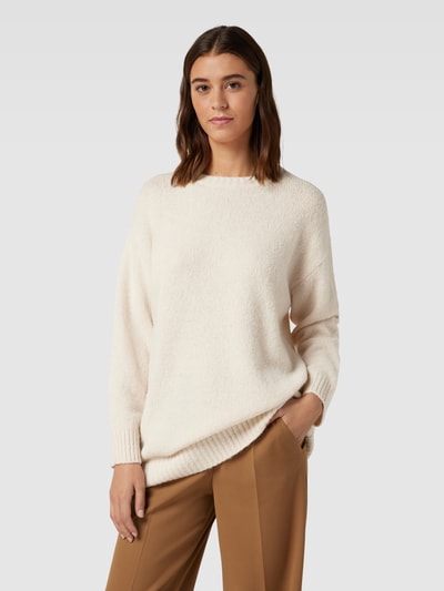 Weekend Max Mara Extra lange oversized gebreide pullover, model 'XANADU' Ecru - 4