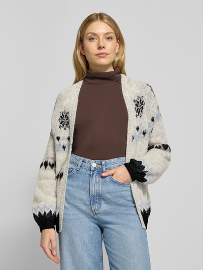 Milano Italy Loose fit cardigan met alpaca-aandeel Beige - 3