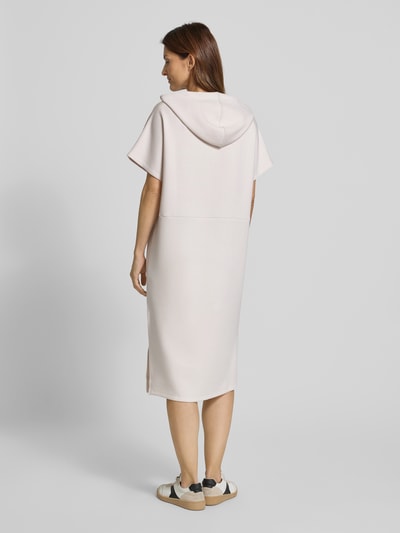 Christian Berg Woman Sweatkleid mit Statement-Print und Kapuze Ecru 5