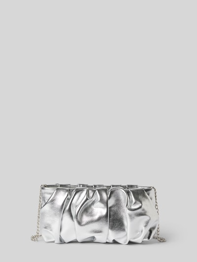 Jake*s Cocktail Handtasche mit gelegten Falten Silber 3