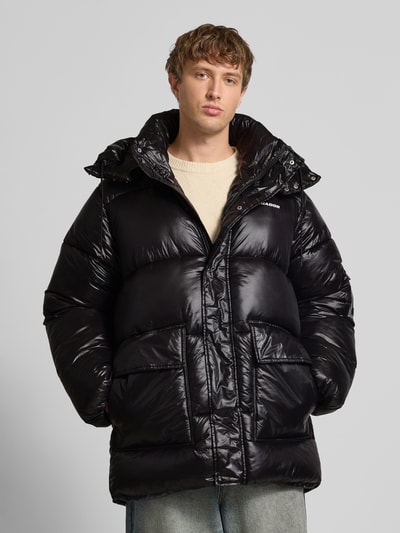 Pegador Kurtka pikowana z kieszeniami z patką i logo Czarny 4