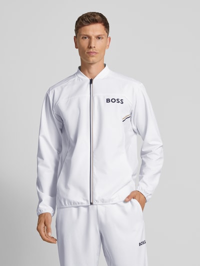 BOSS Green Dres z nadrukiem z logo model ‘TRATTEO 2’ Biały 4