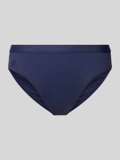 Lauren Ralph Lauren Bikinibroekje met logostitching, model 'BEACH CLUB' Donkerblauw - 1