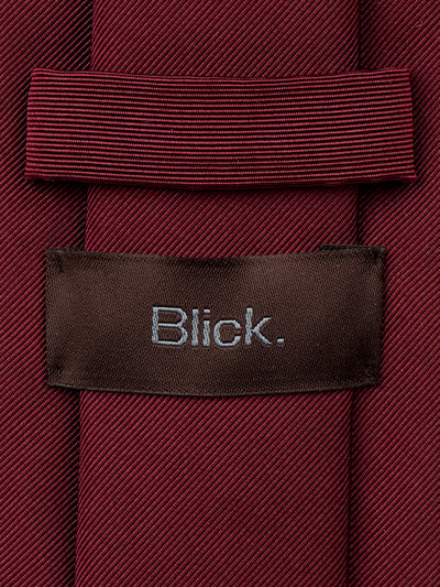 Blick Stropdas van zijde in effen design (7 cm) Bordeaux - 2