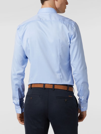 Jake*s Slim fit zakelijk overhemd van twill met extra lange mouwen  Lichtblauw - 5