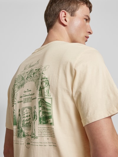 Levi's® Relaxed Fit T-Shirt mit Label-Print Modell 'ARCHIV' Beige 3