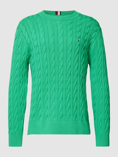 Tommy Hilfiger Gebreide pullover met kabelpatroon Groen - 2